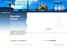 Tablet Screenshot of executiveguardsng.com